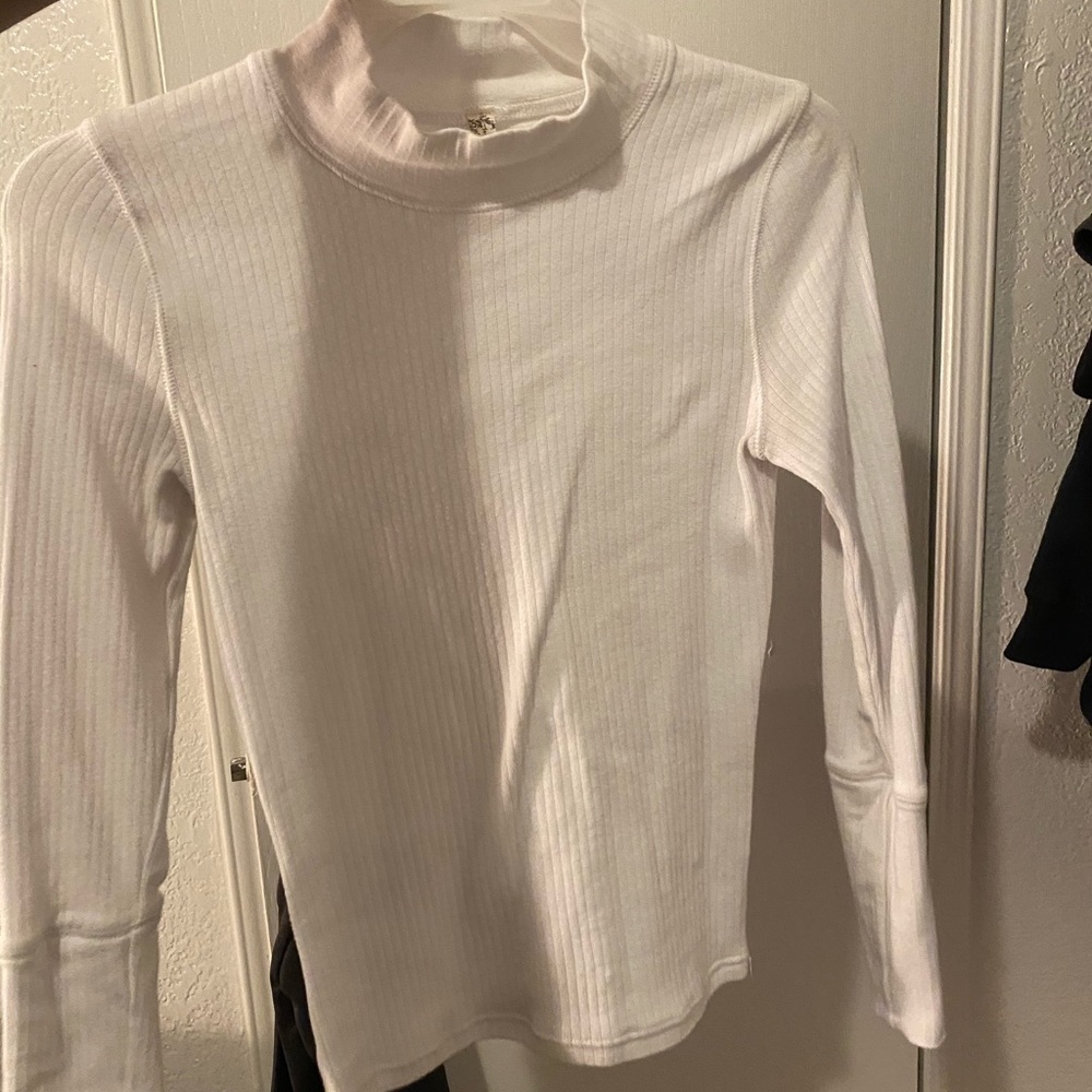 White long sleeve turtle neck